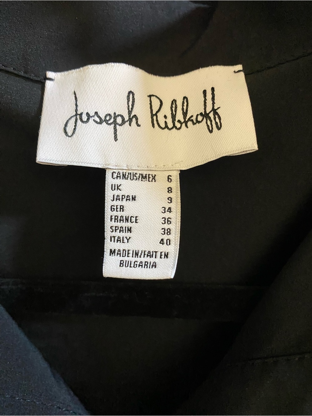 Joseph Ribkoff Black Layered Ruffle Button-Front Women's Top - Picture 5 of 6